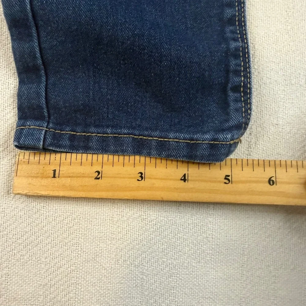 Old Navy Boys Dark Wash Straight Leg Jeans Elastic Waist Size 4T Blue Denim